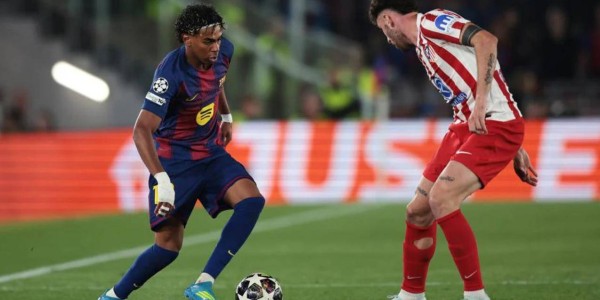 红牌+世界波，欧冠西甲德比：马竞2-0巴萨 4强基本稳了 拉师傅低迷